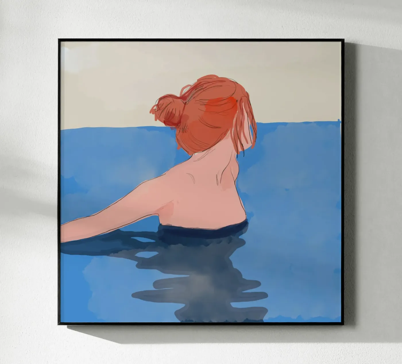 In the Blue acrylic glass by LeaDArt