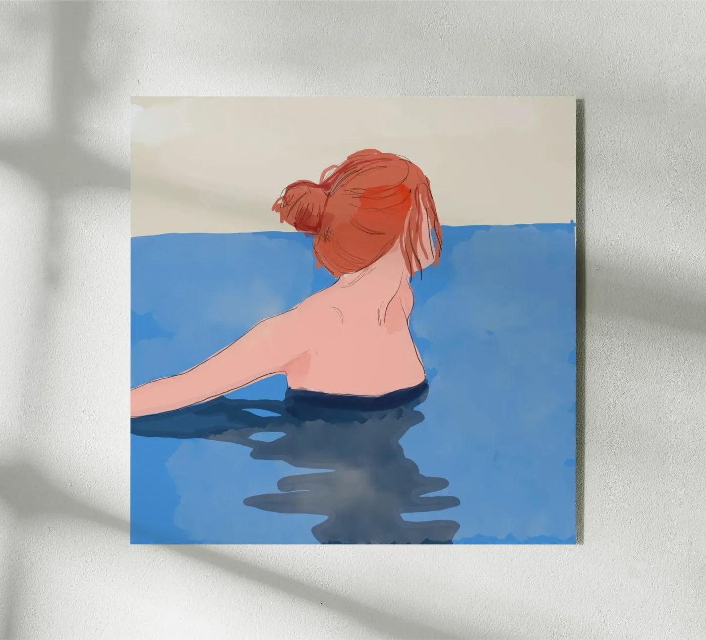 In the Blue acrylic glass by LeaDArt