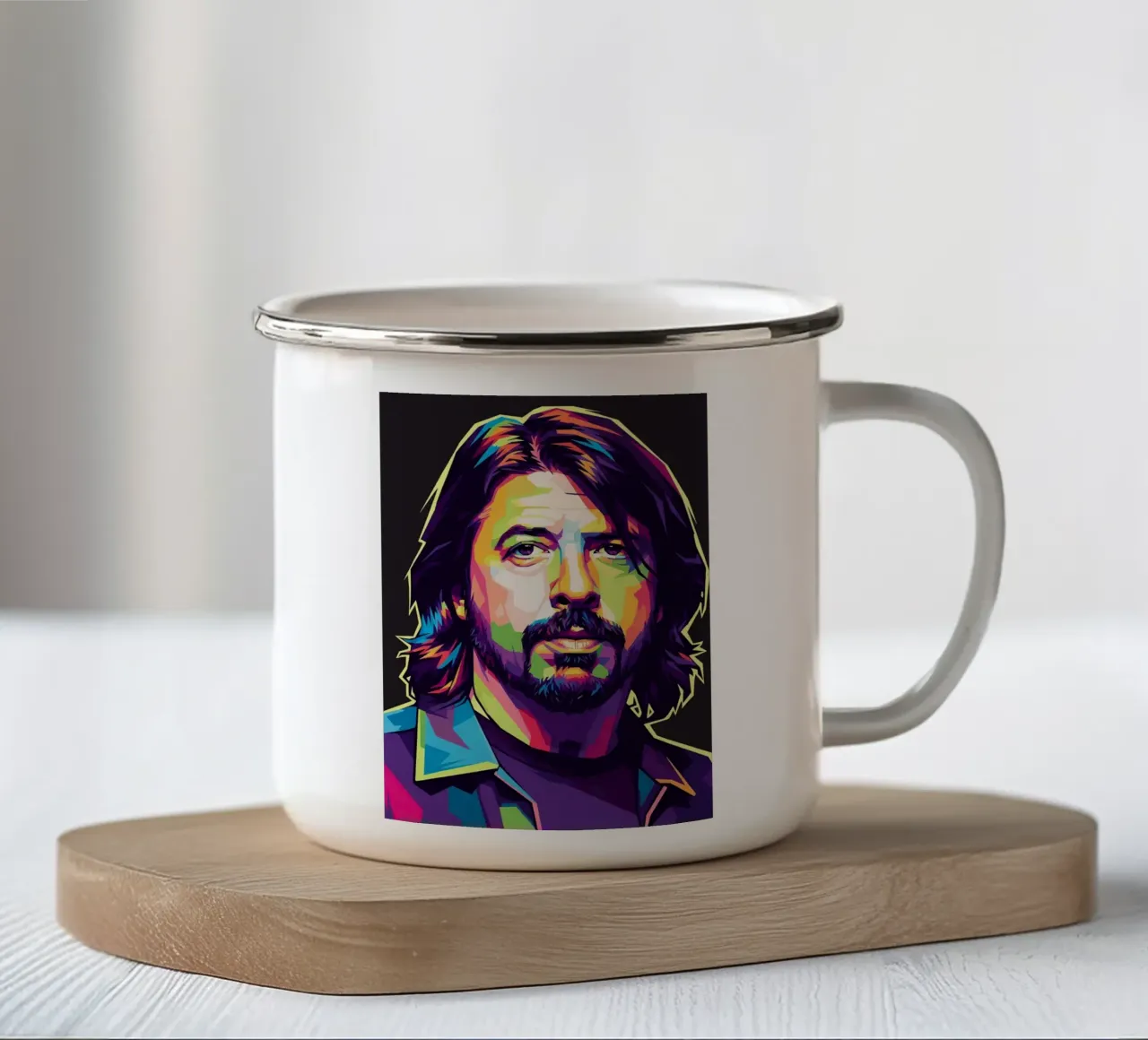 Dave Grohl arte #4 tazza in smalto da Hantamrata