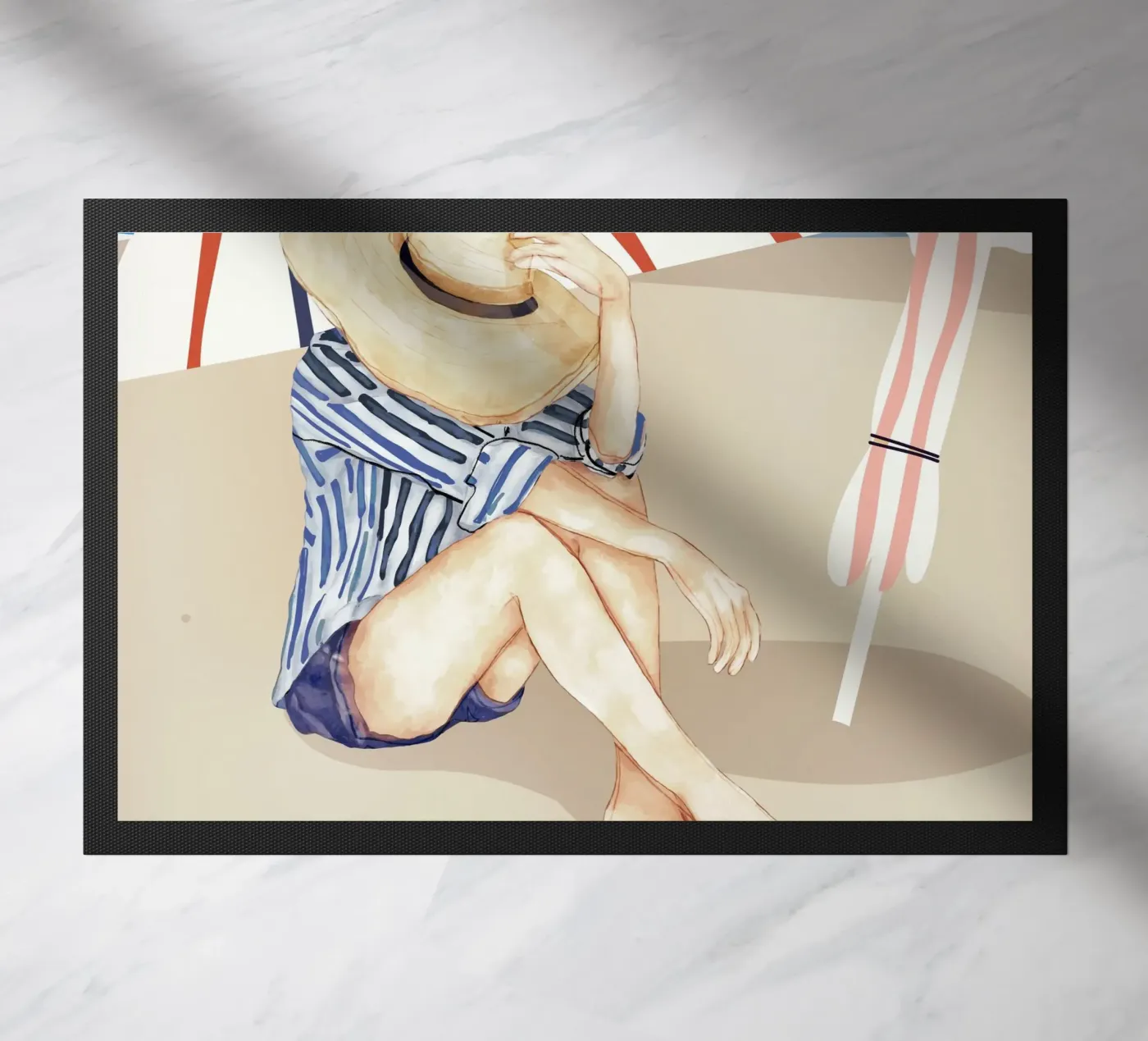 Rustige stranddag deurmat van LeaDArt