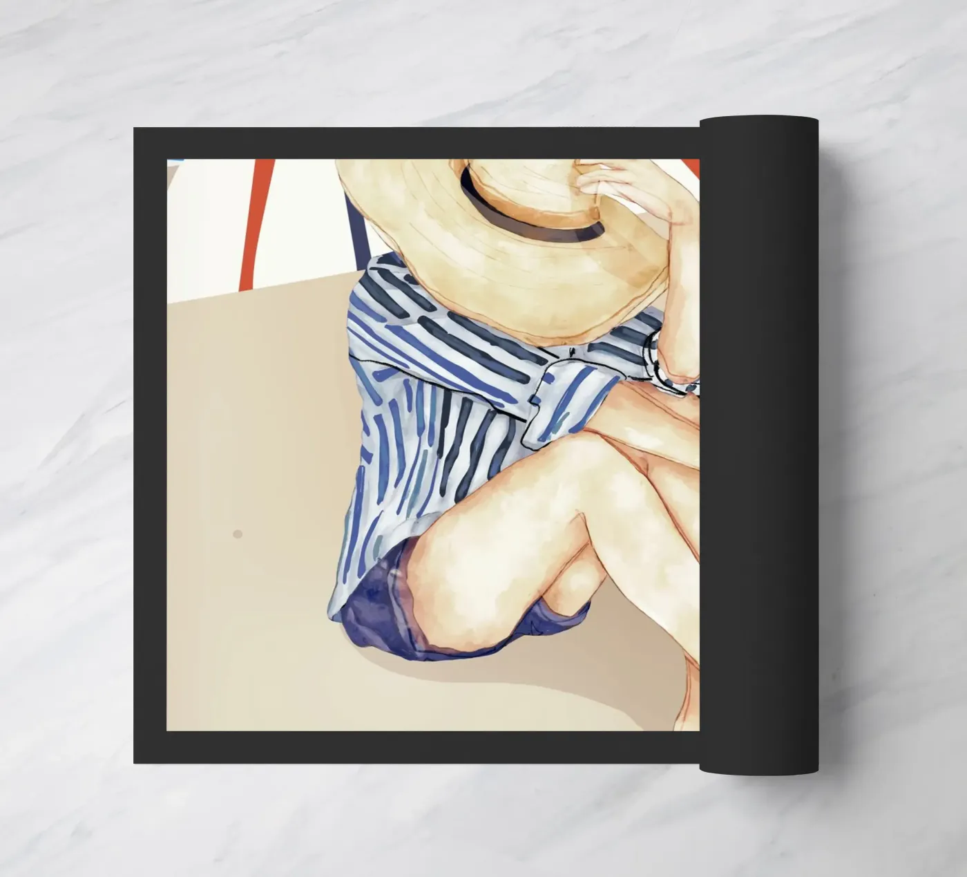 Rustige stranddag deurmat van LeaDArt