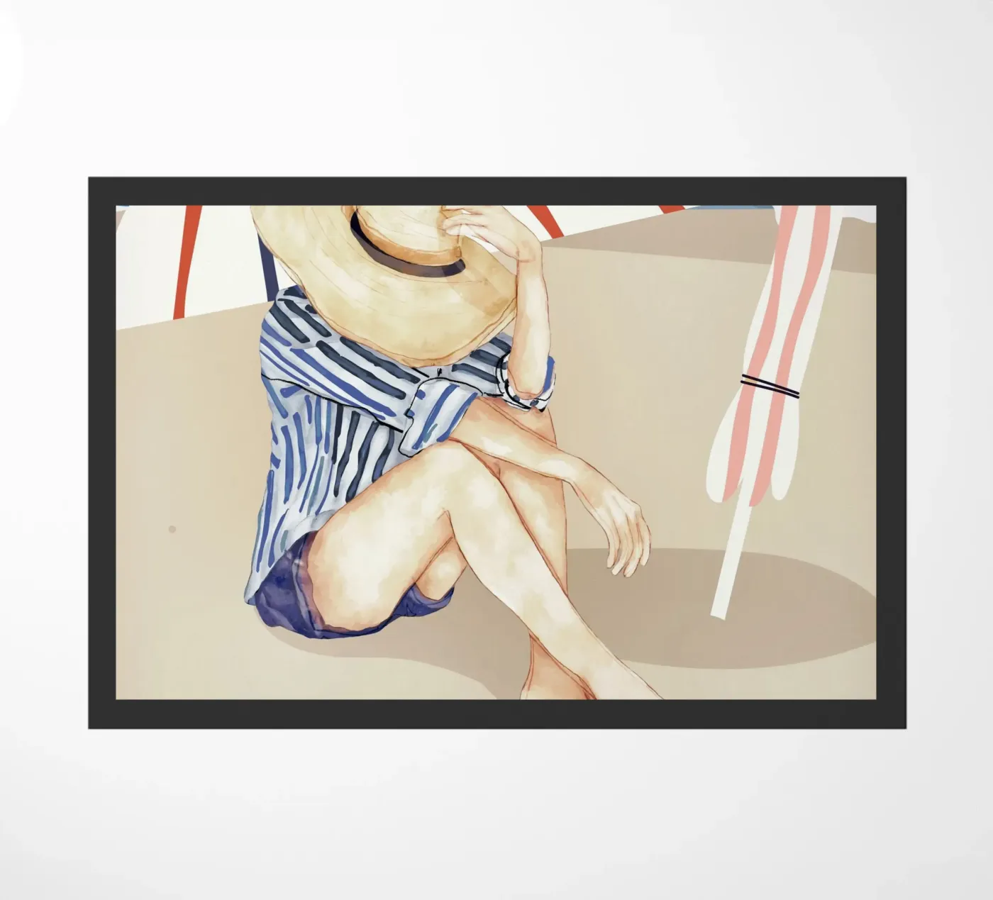 Rustige stranddag deurmat van LeaDArt