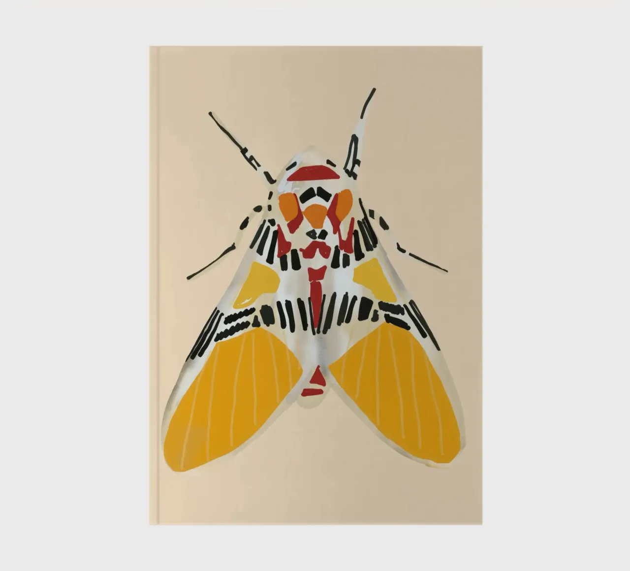 Modern Moth notebook by LeaDArt