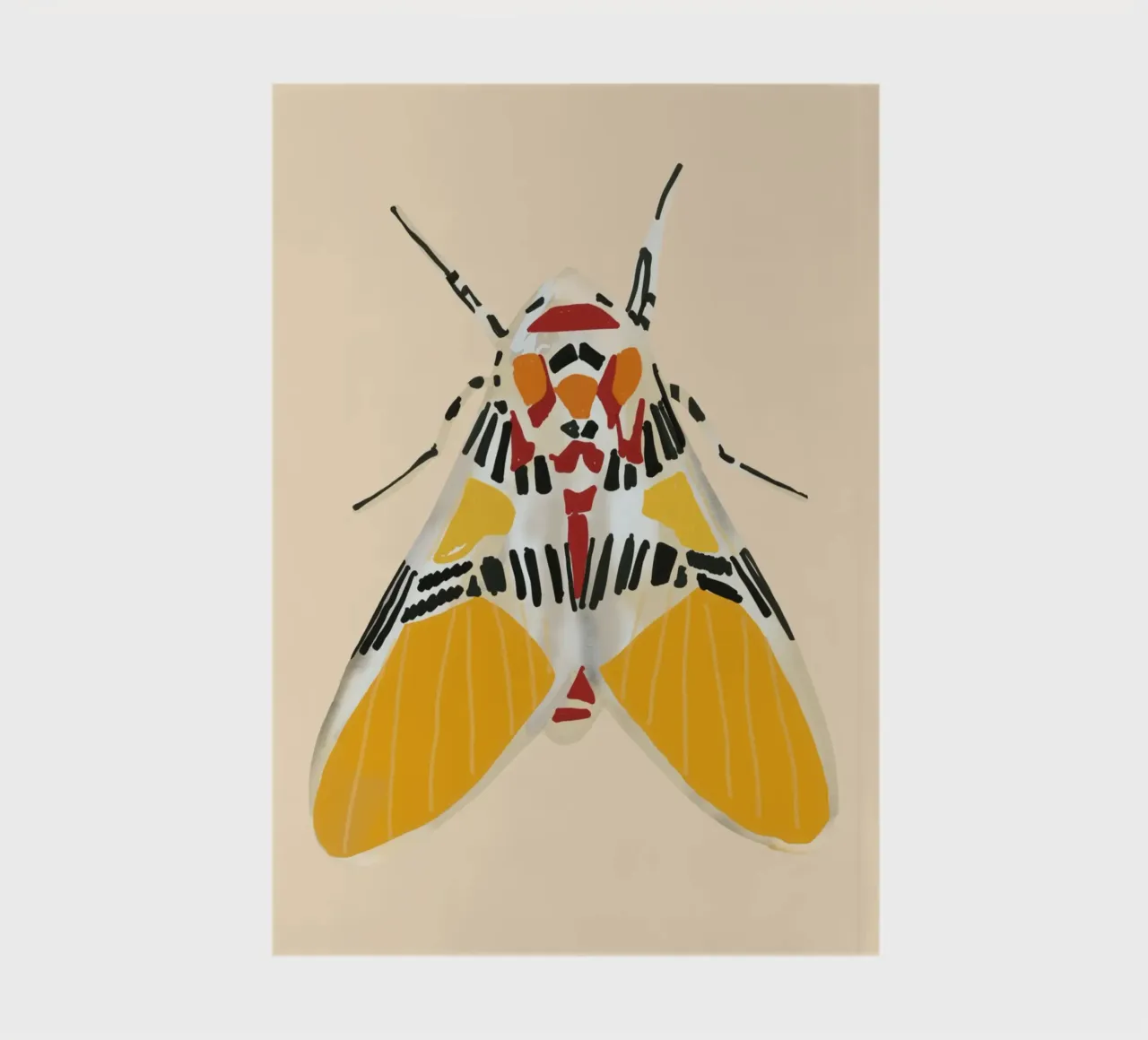 Modern Moth notebook by LeaDArt