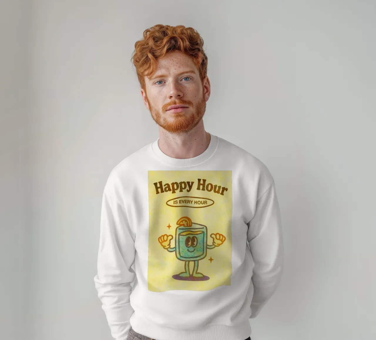 l'happy hour è ogni ora di pittura felpa da bonangroads