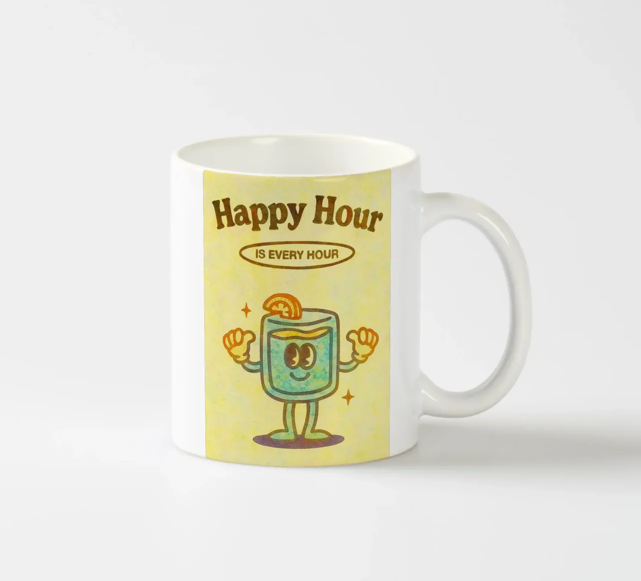 l'happy hour è ogni ora di pittura tazza in ceramica da bonangroads