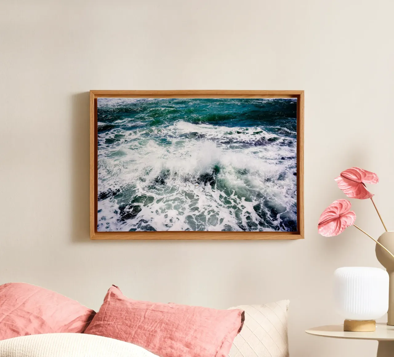 White Splash canvas by Tal Paz-Fridman