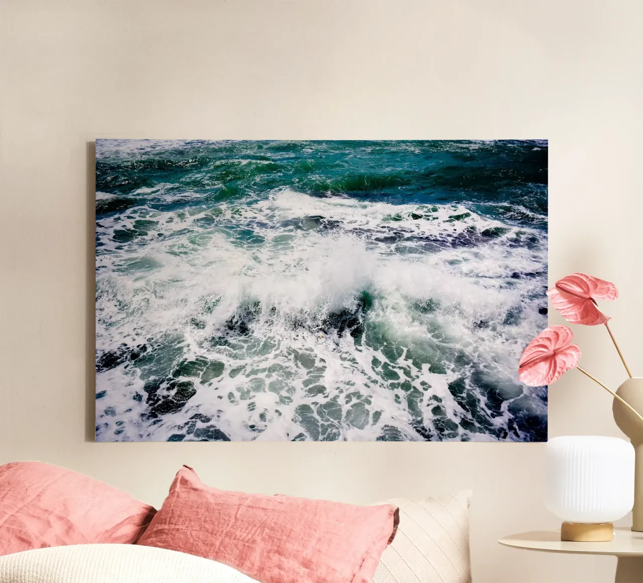 White Splash canvas by Tal Paz-Fridman