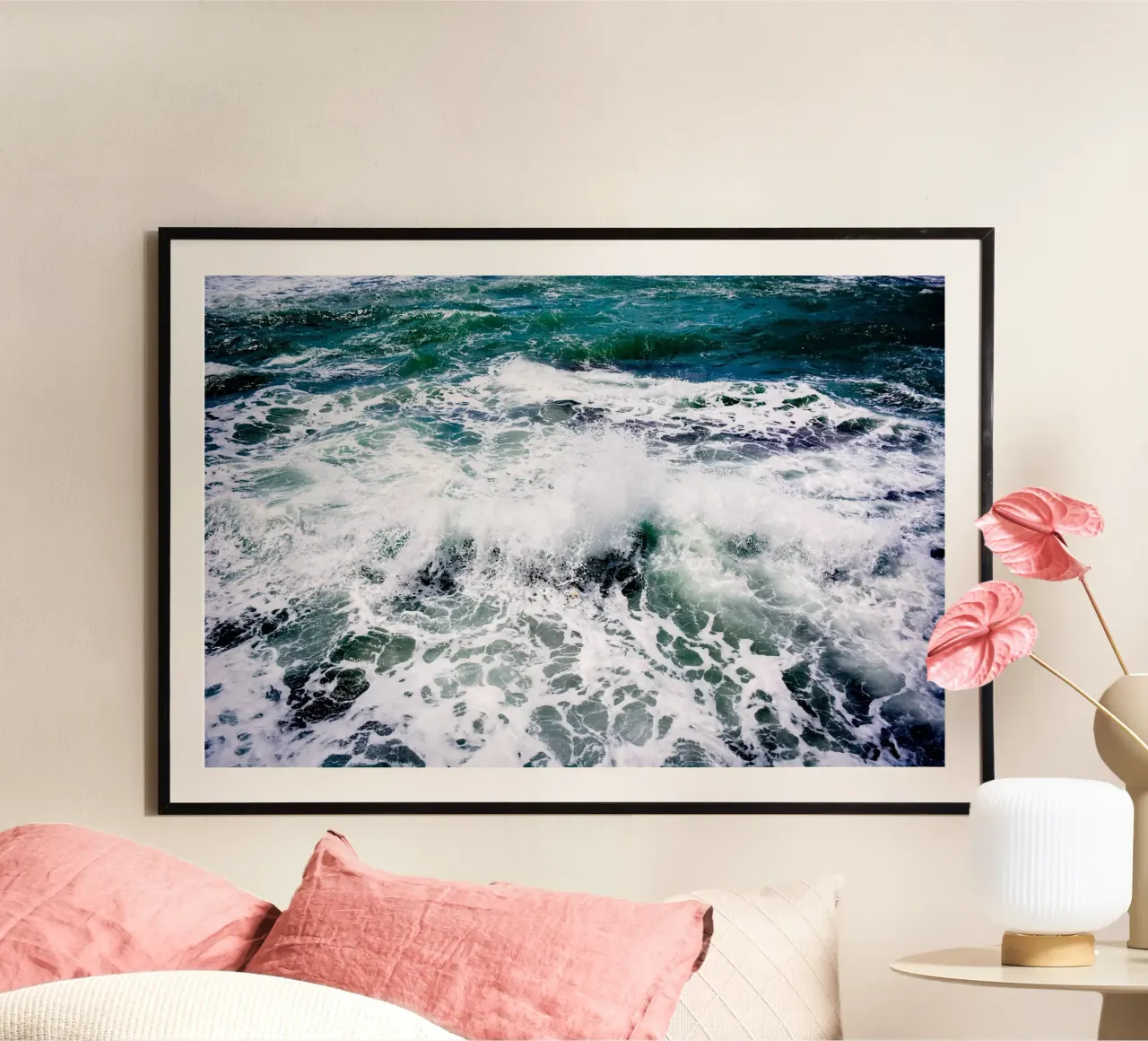 White Splash poster by Tal Paz-Fridman