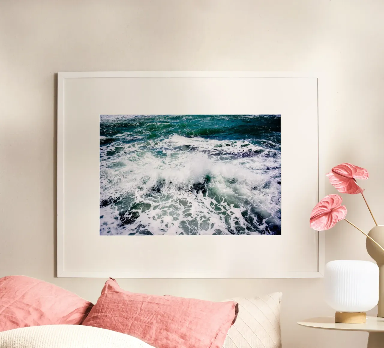 White Splash poster by Tal Paz-Fridman