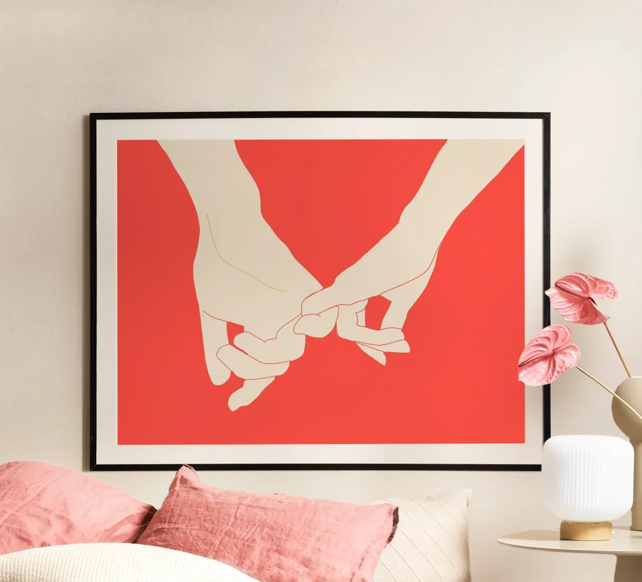Connessione 2 poster con telaio in plastica da LeaDArt