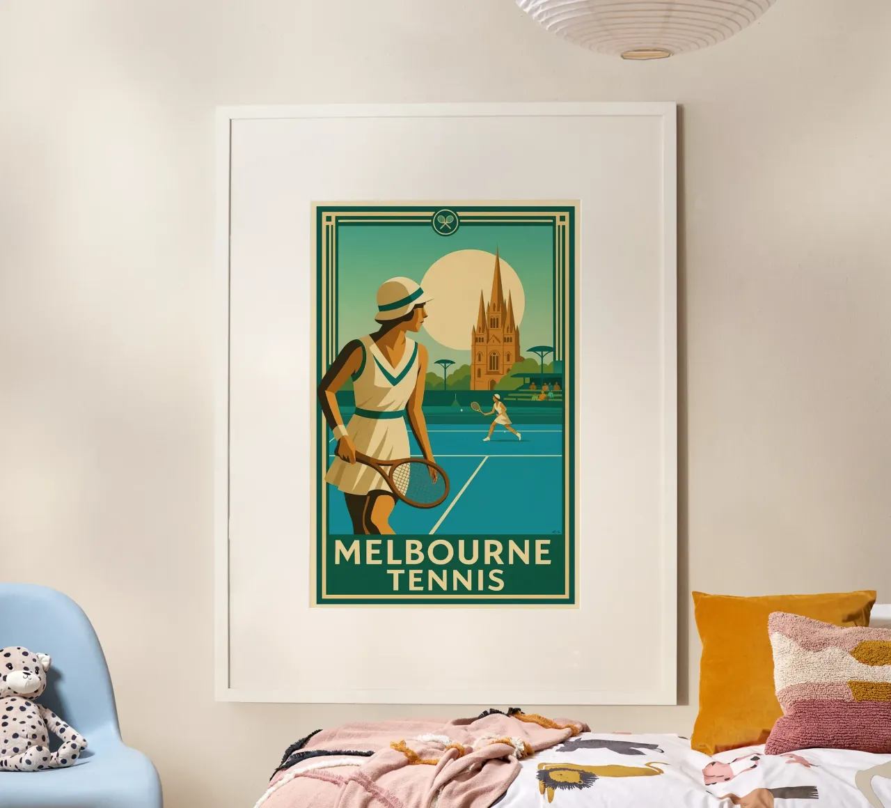 Melbourne Tennis poster da aijanurmine