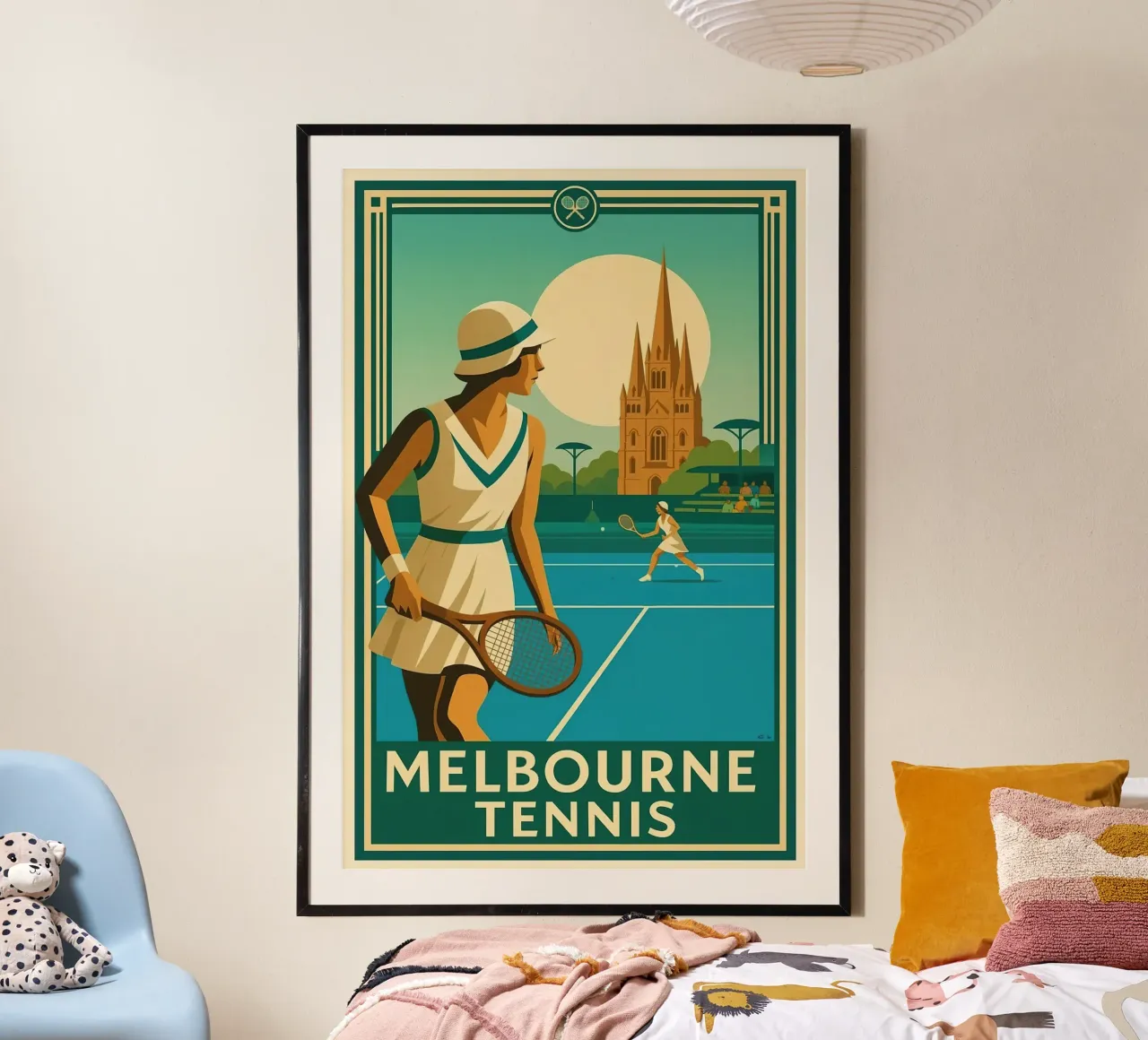 Melbourne Tennis poster da aijanurmine