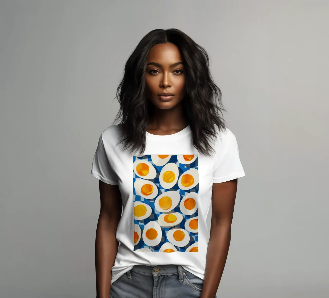 Schema di uova sode t-shirt da donna da Irish Strokes