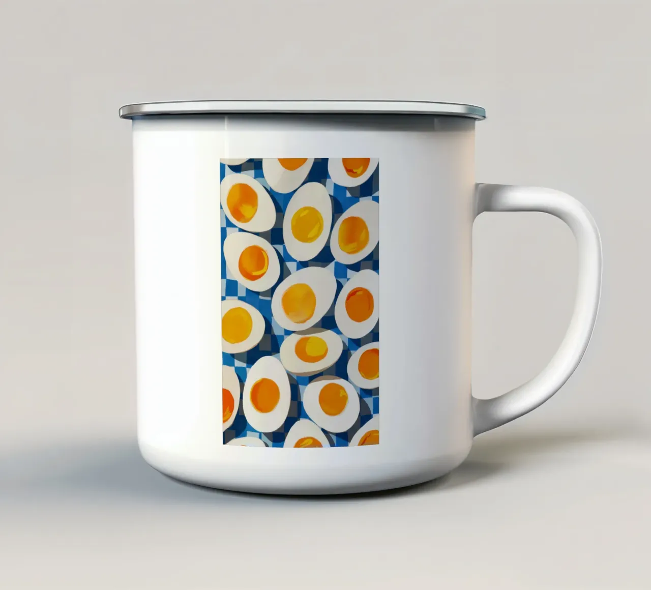 Schema di uova sode tazza in smalto da Irish Strokes