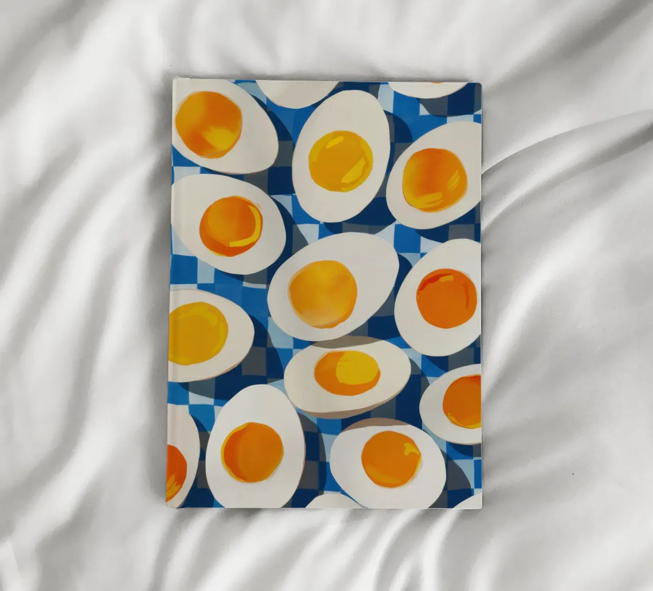Boiled Eggs Pattern notebook by Irish Strokes