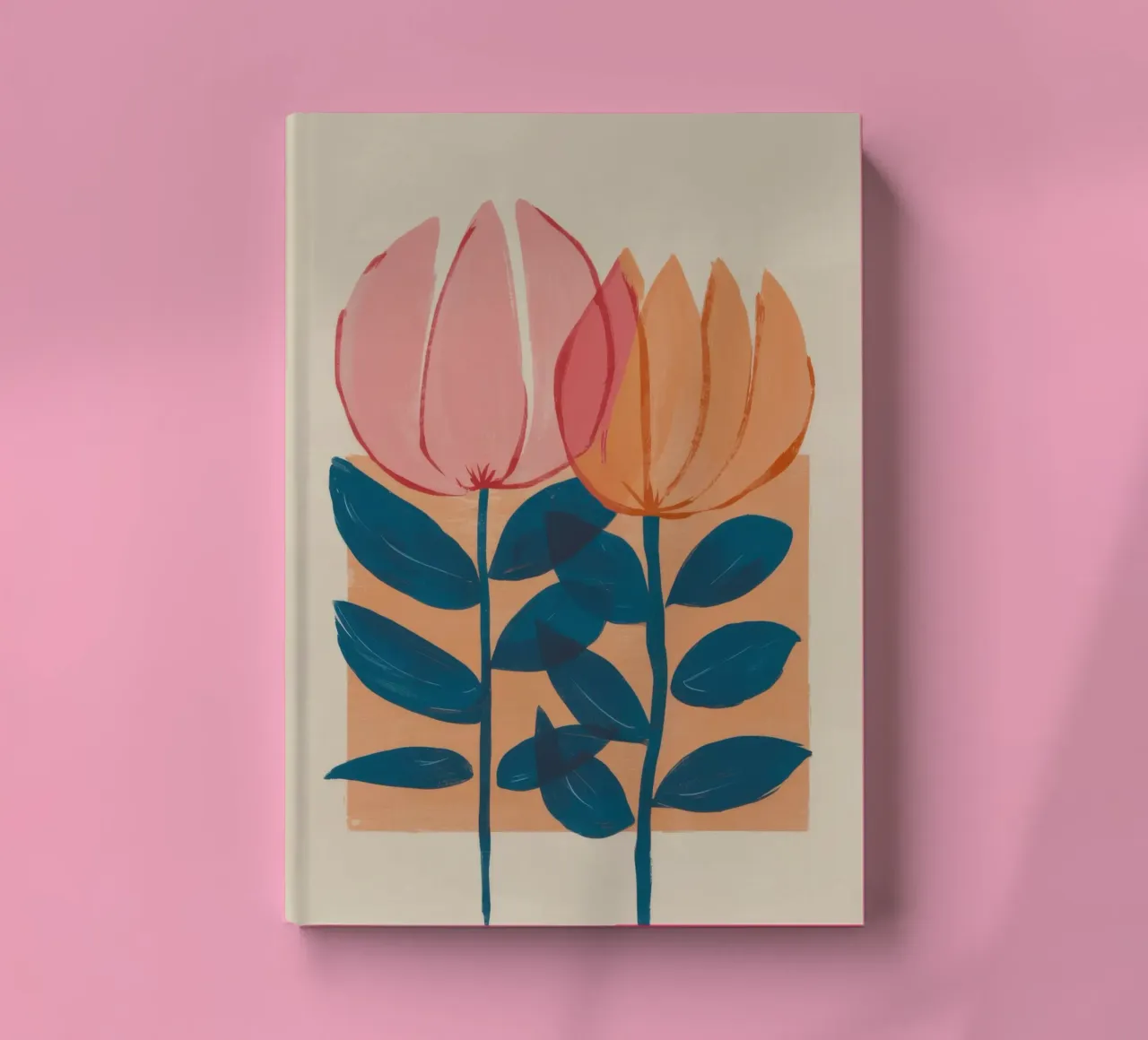 Simple Tulip Stems notebook by Irish Strokes