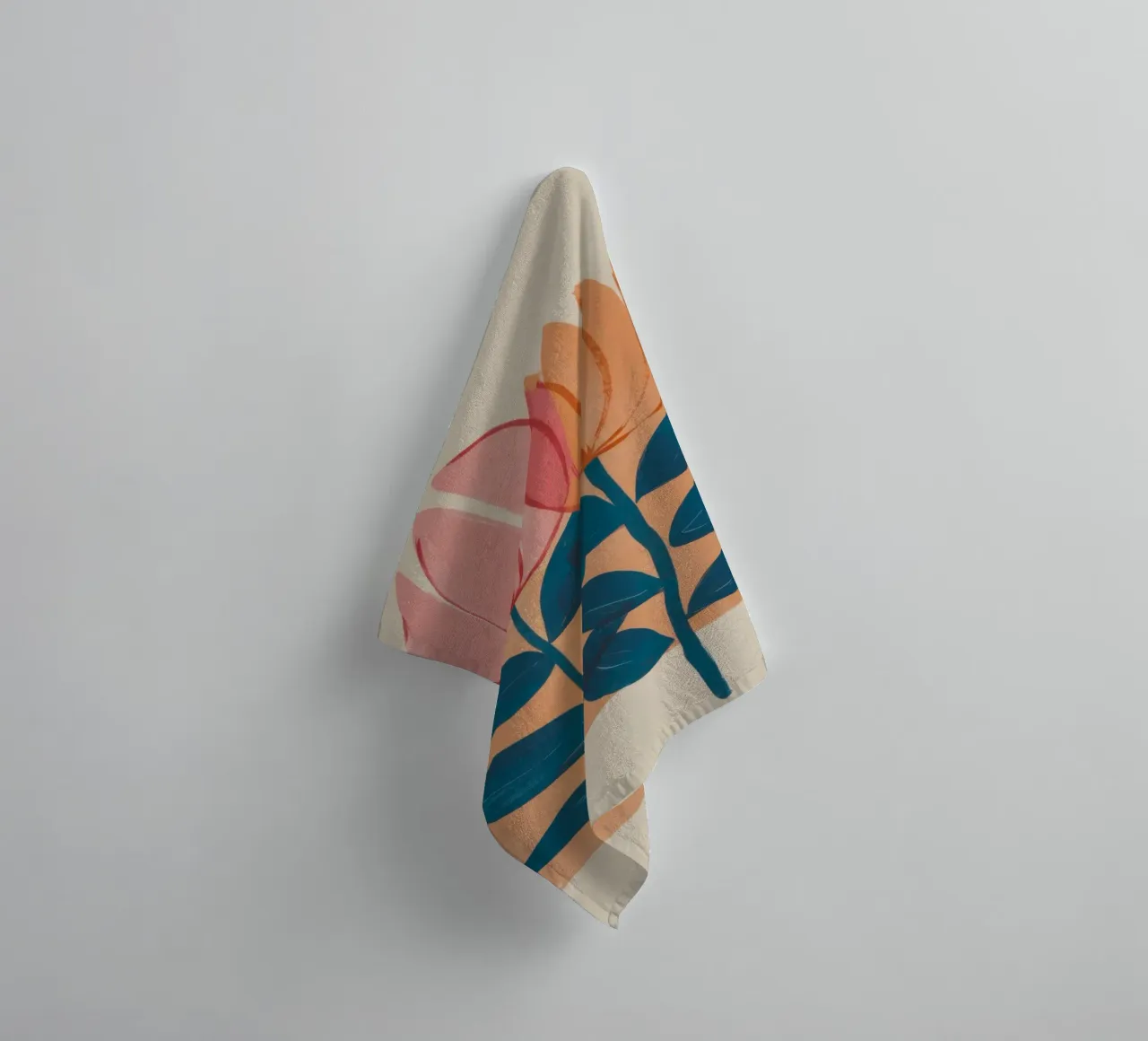 Simple Tulip Stems towel by Irish Strokes