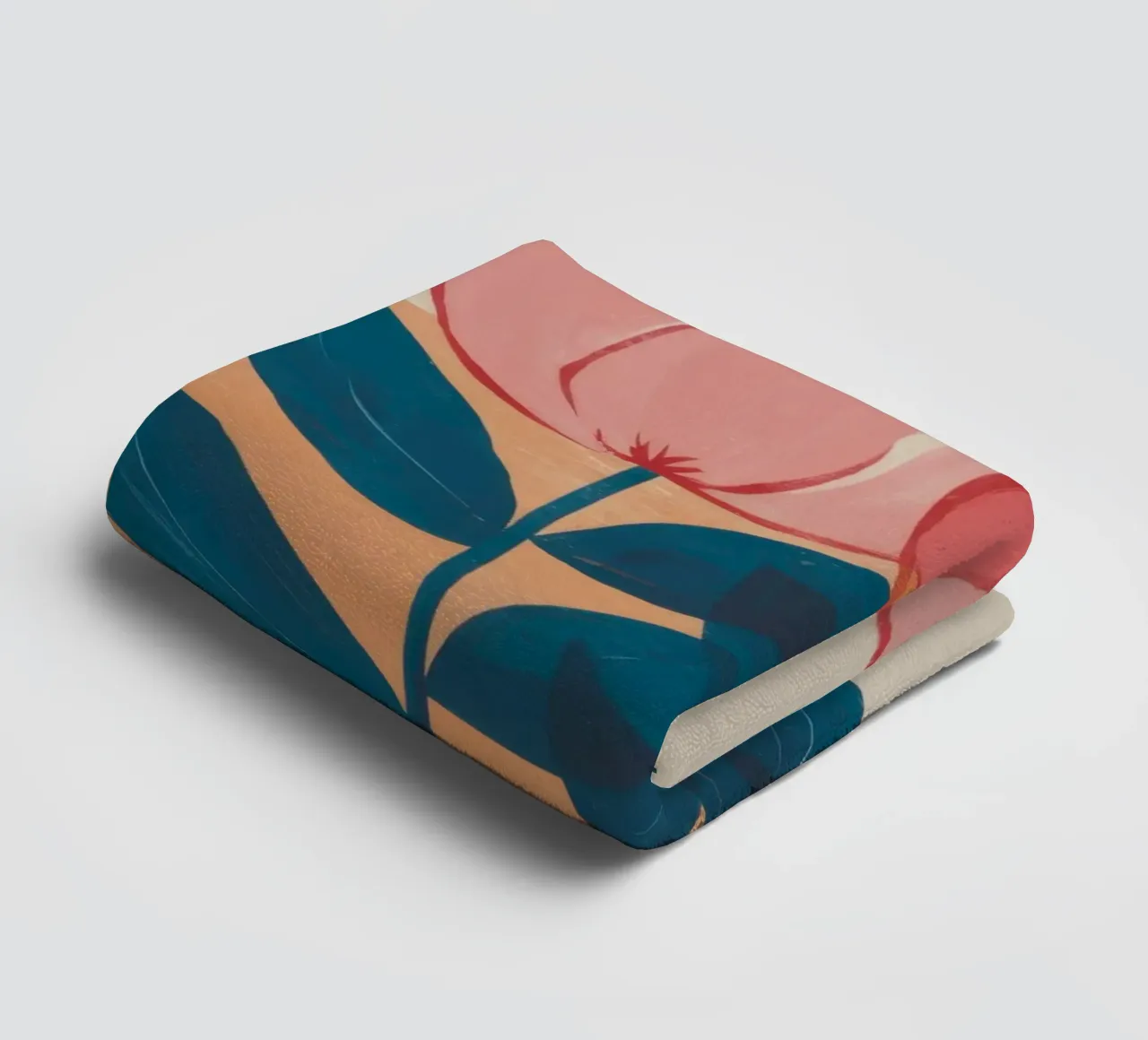 Simple Tulip Stems towel by Irish Strokes