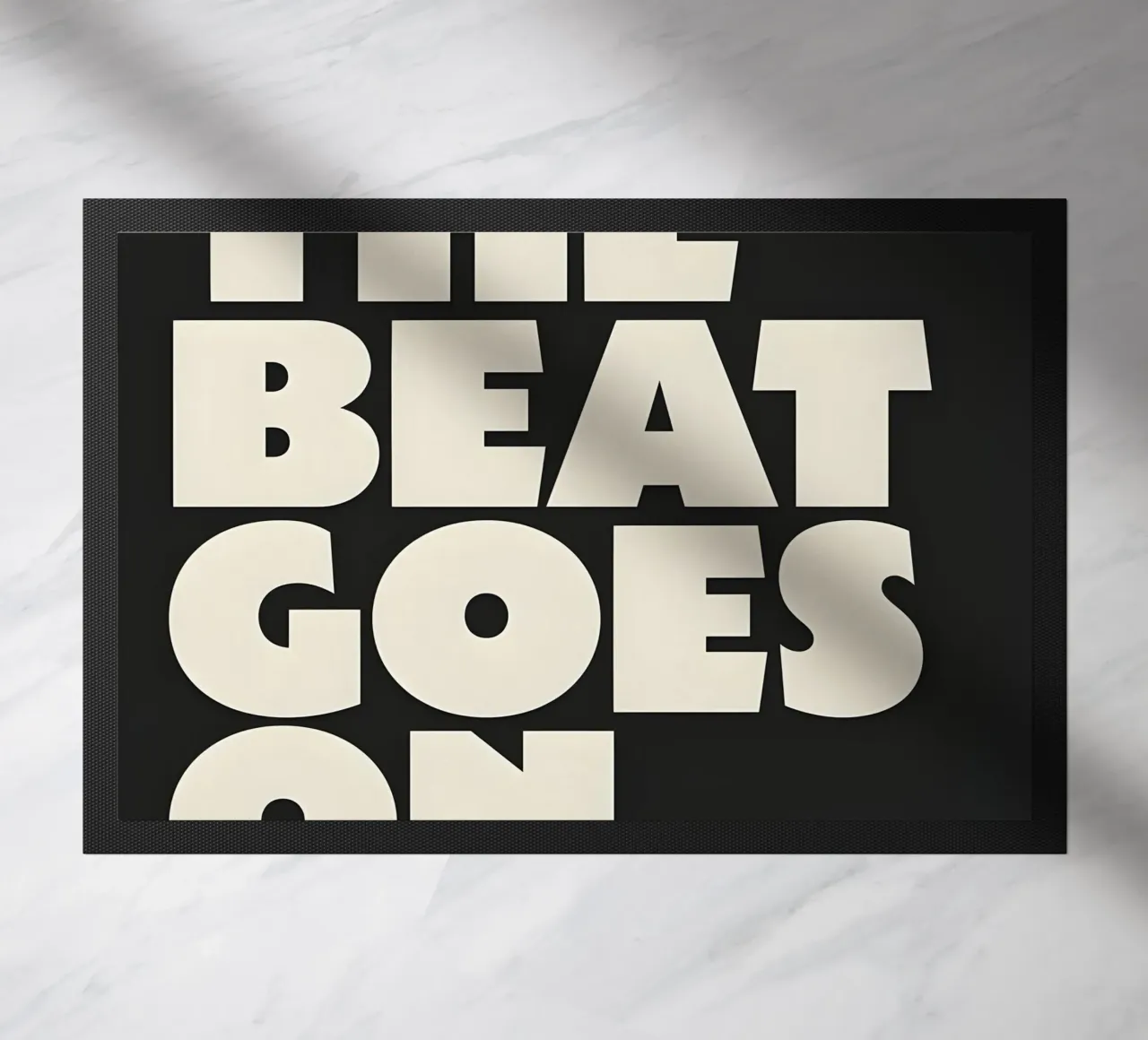 "THE BEAT GOES ON." zerbino da Type & Tape