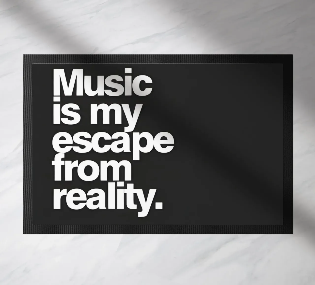 "Music my escape from reality." zerbino da Type & Tape