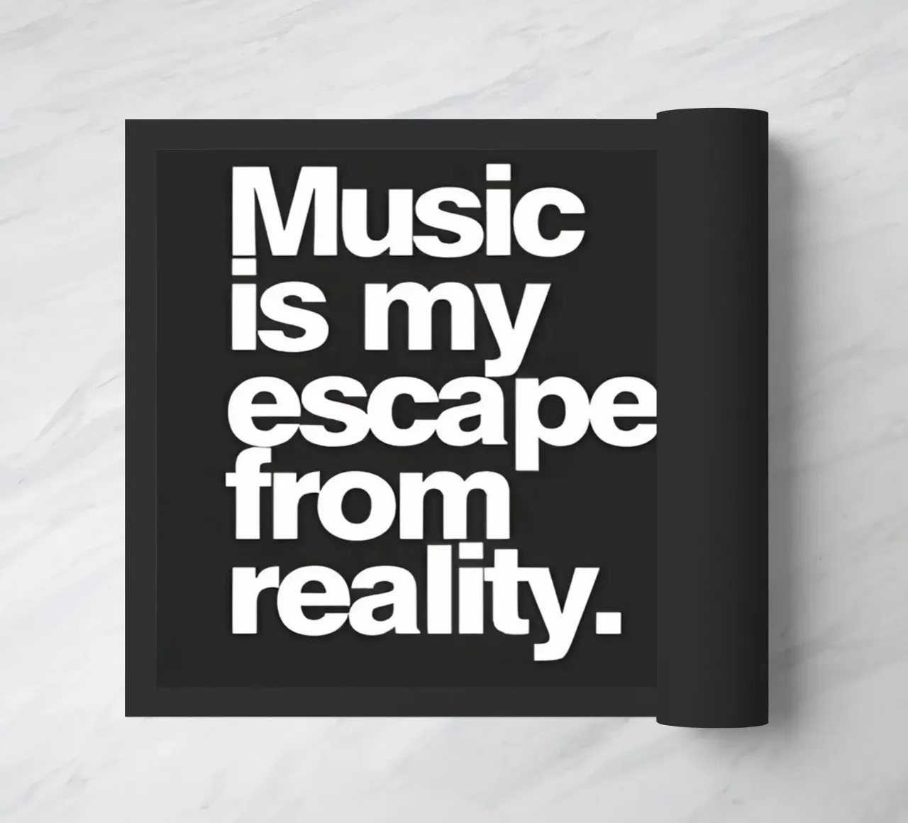"Music my escape from reality." zerbino da Type & Tape
