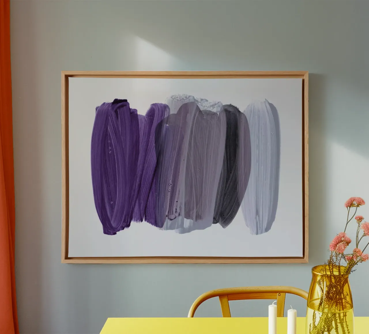 minimalism 8 tela con Cornice a cassetta da IRIS LEHNHARDT FINE ART