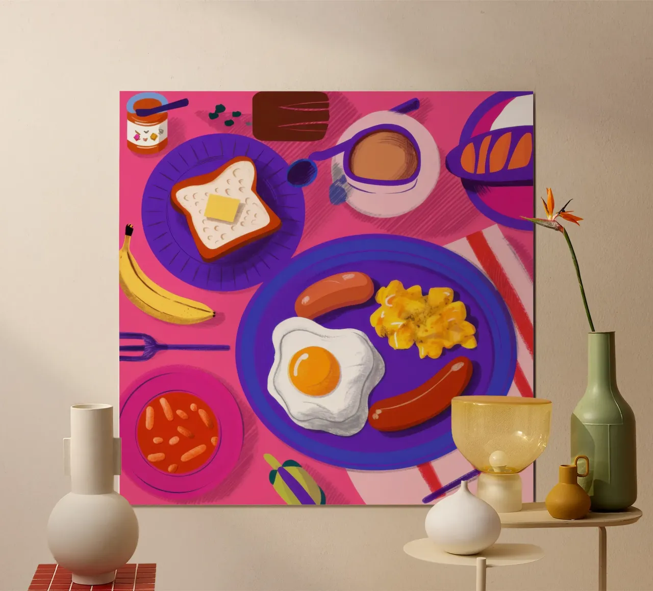 Colazione inglese completa poster da Irish Strokes