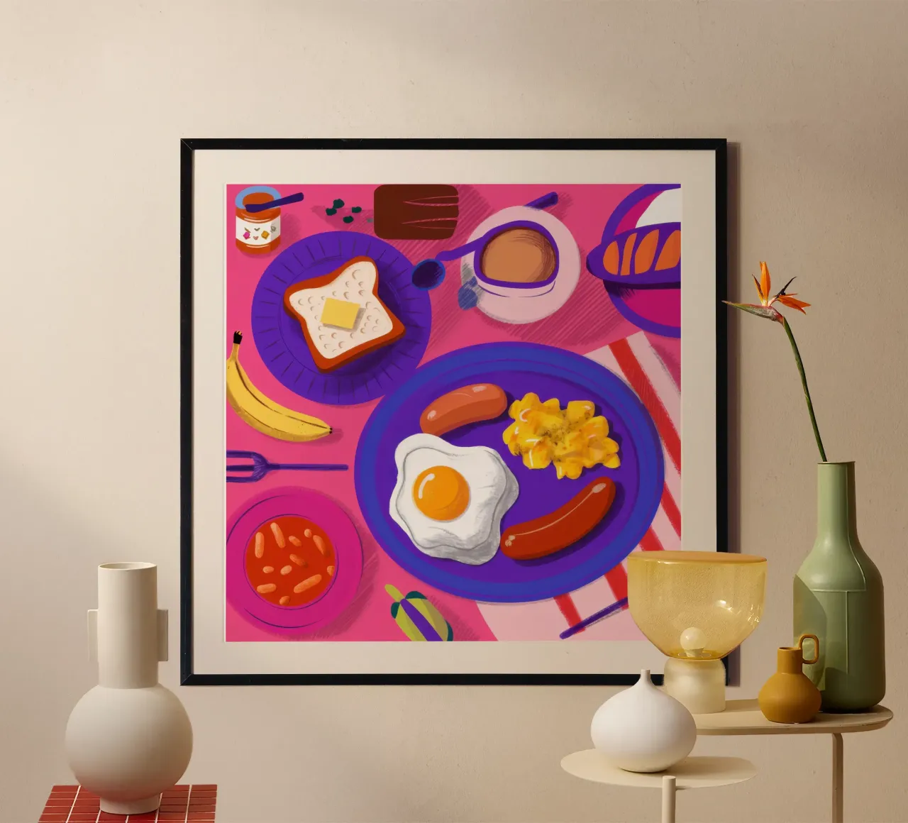 Colazione inglese completa poster da Irish Strokes