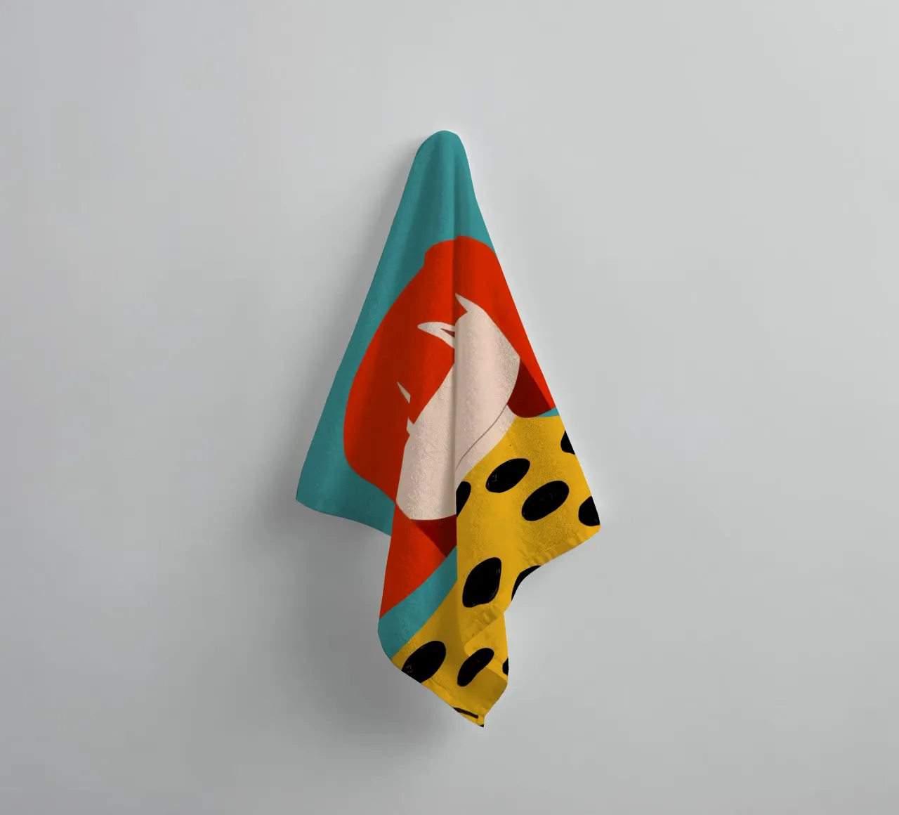 Redhead in Polka Dots towel by Luna Aura