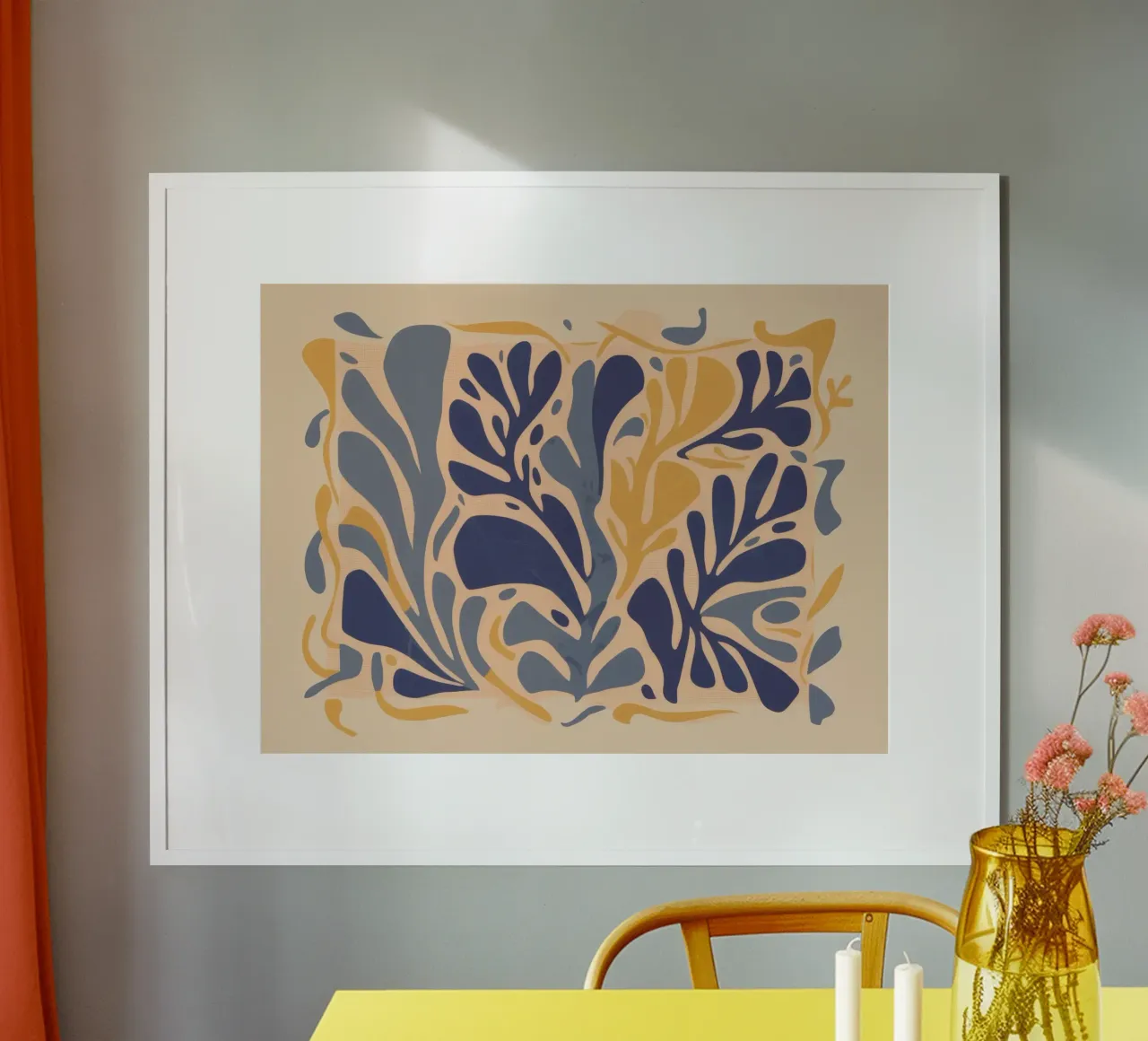 Blu e oro poster da Irish Strokes