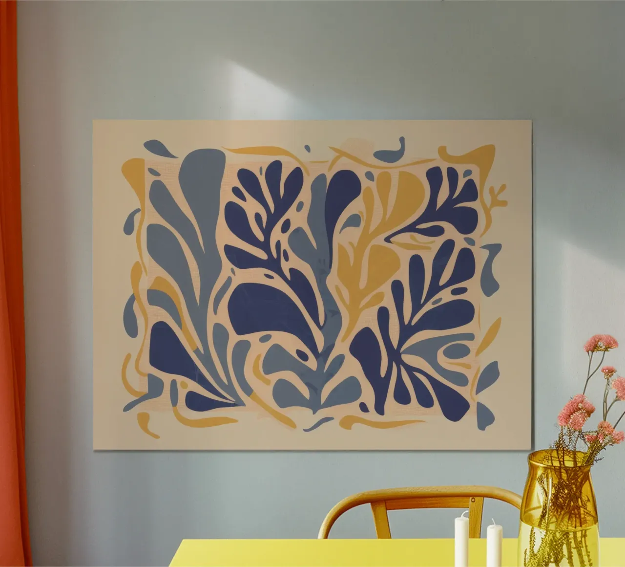 Blu e oro poster da Irish Strokes