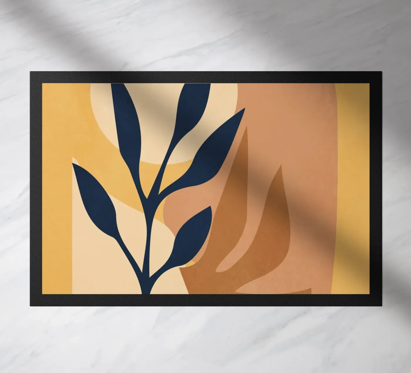 Soft Shapes and Sun deurmat van LeaDArt