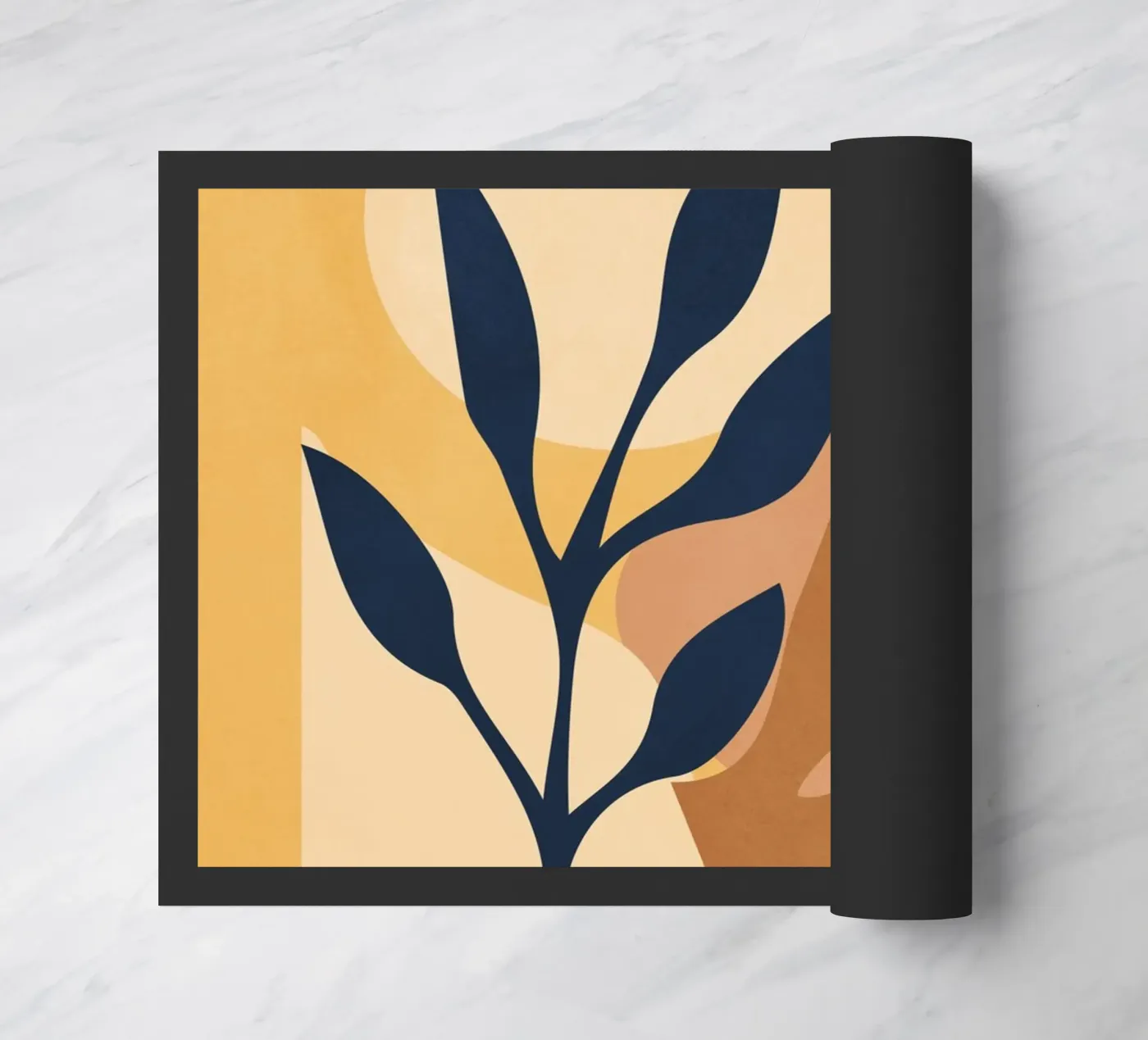 Soft Shapes and Sun deurmat van LeaDArt