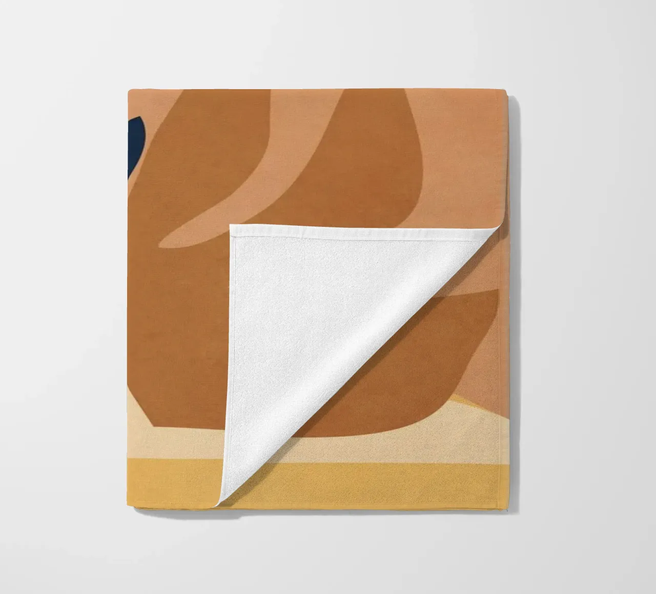 Soft Shapes and Sun beach towel by LeaDArt