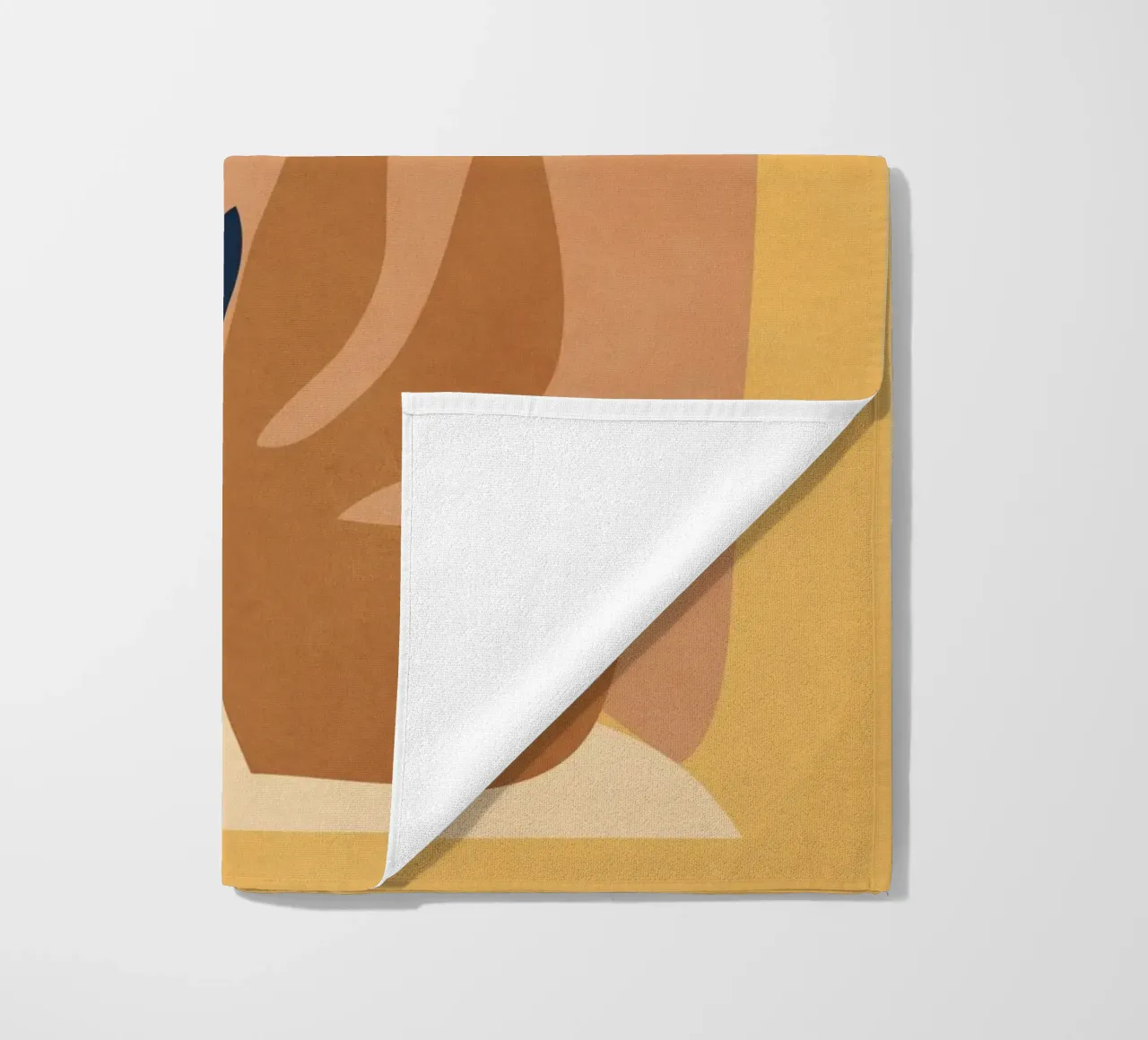 Soft Shapes and Sun beach towel by LeaDArt
