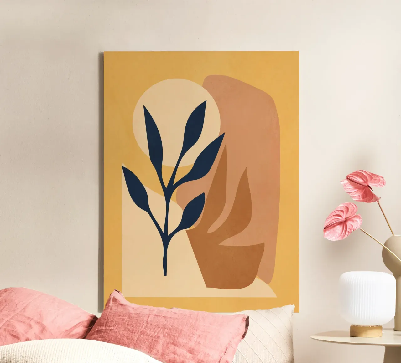 Forme morbide e sole tela con Cornice a cassetta da LeaDArt