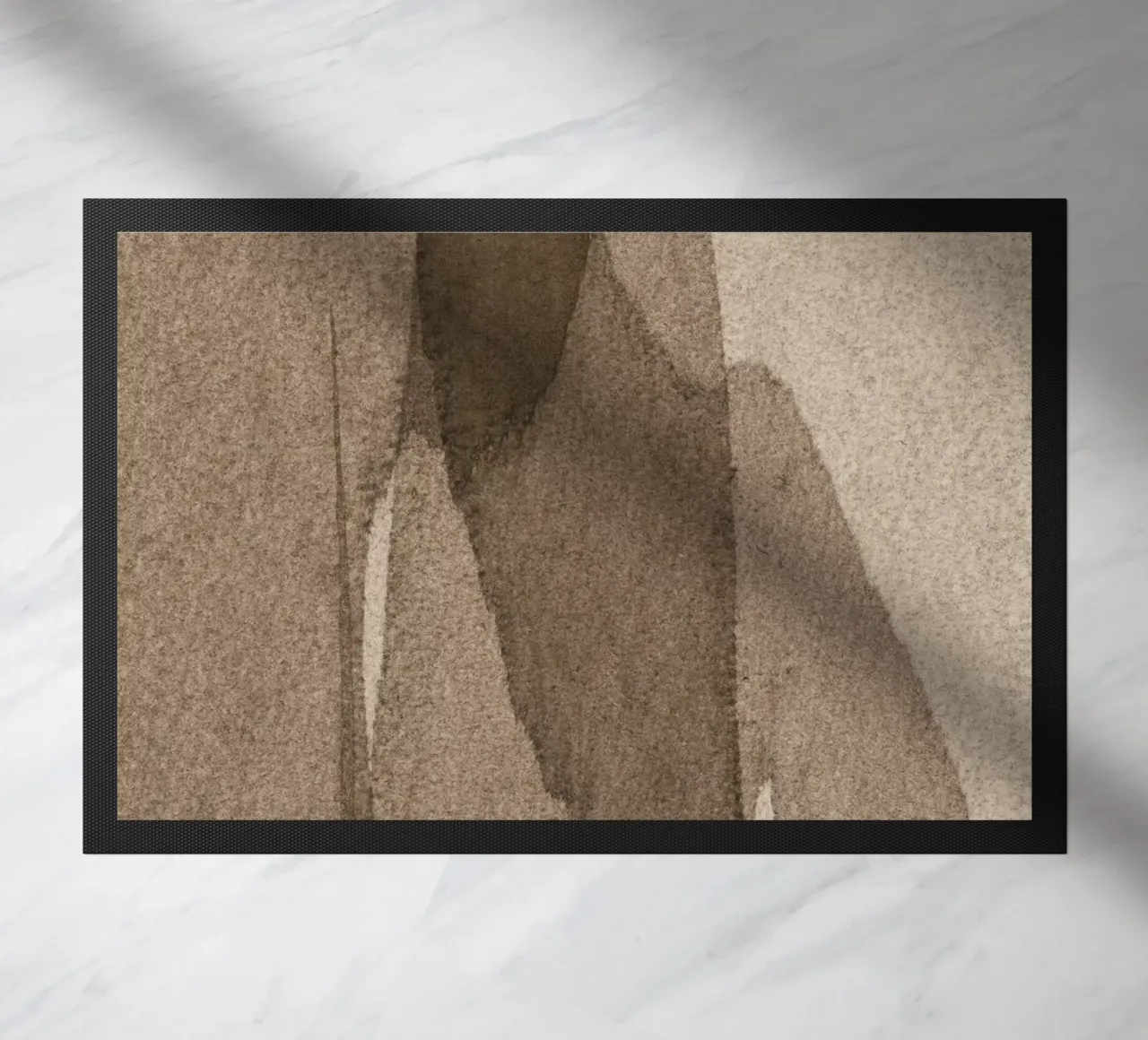 transparent brown deurmat van IRIS LEHNHARDT FINE ART