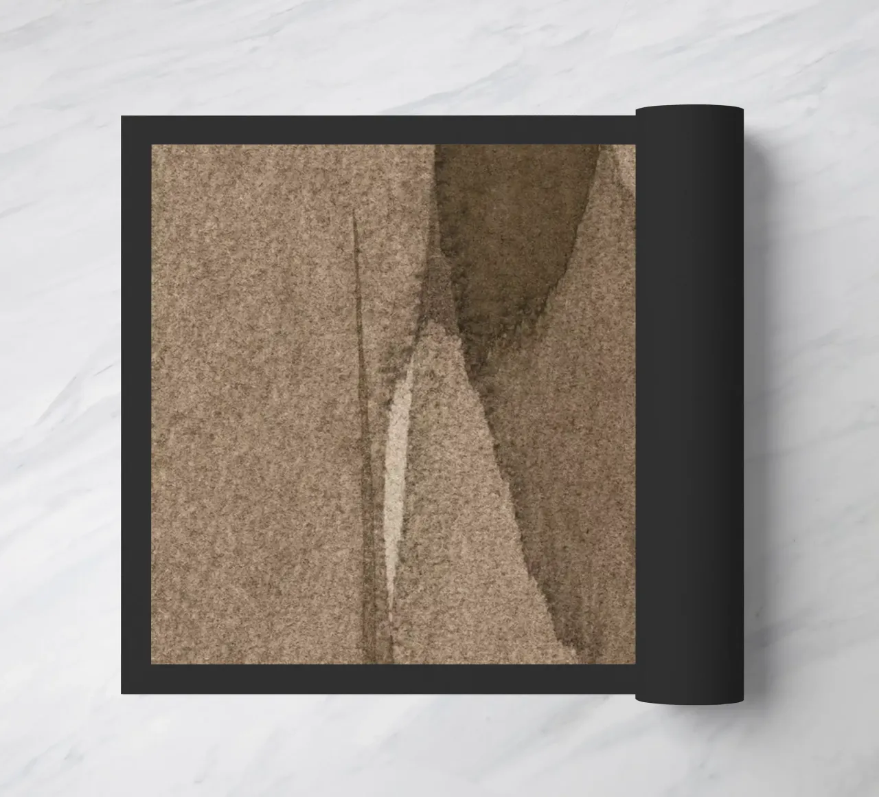 transparent brown deurmat van IRIS LEHNHARDT FINE ART