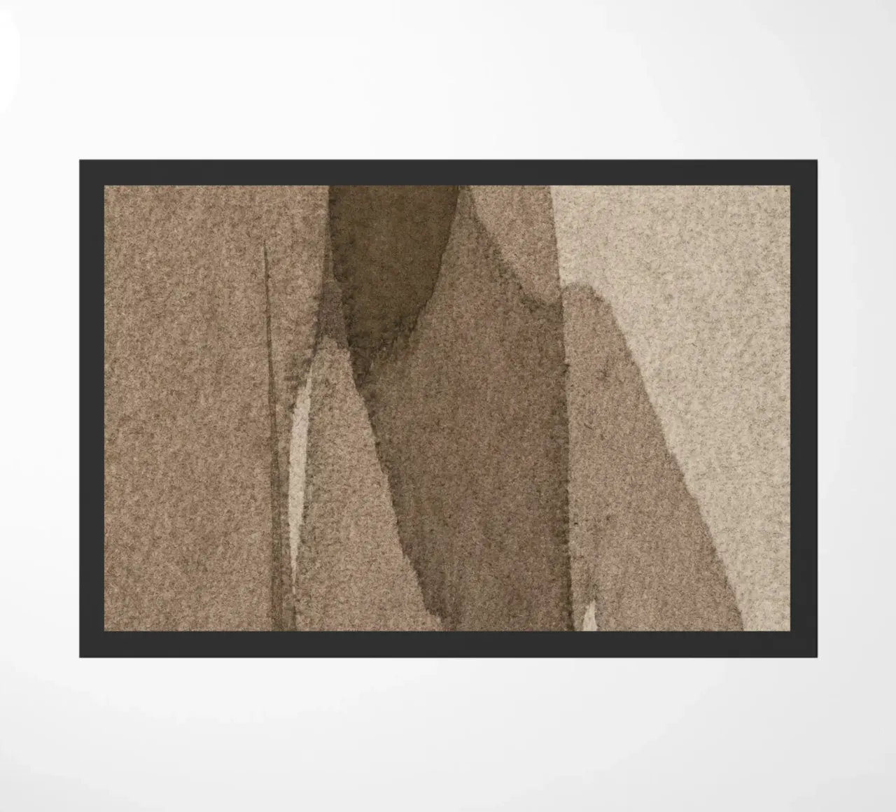 transparent brown deurmat van IRIS LEHNHARDT FINE ART