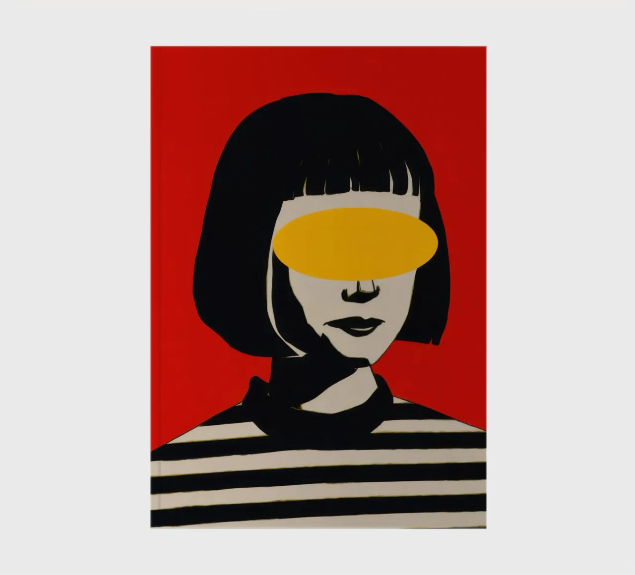 Redacted Gaze Portrait notebook by Luna Aura