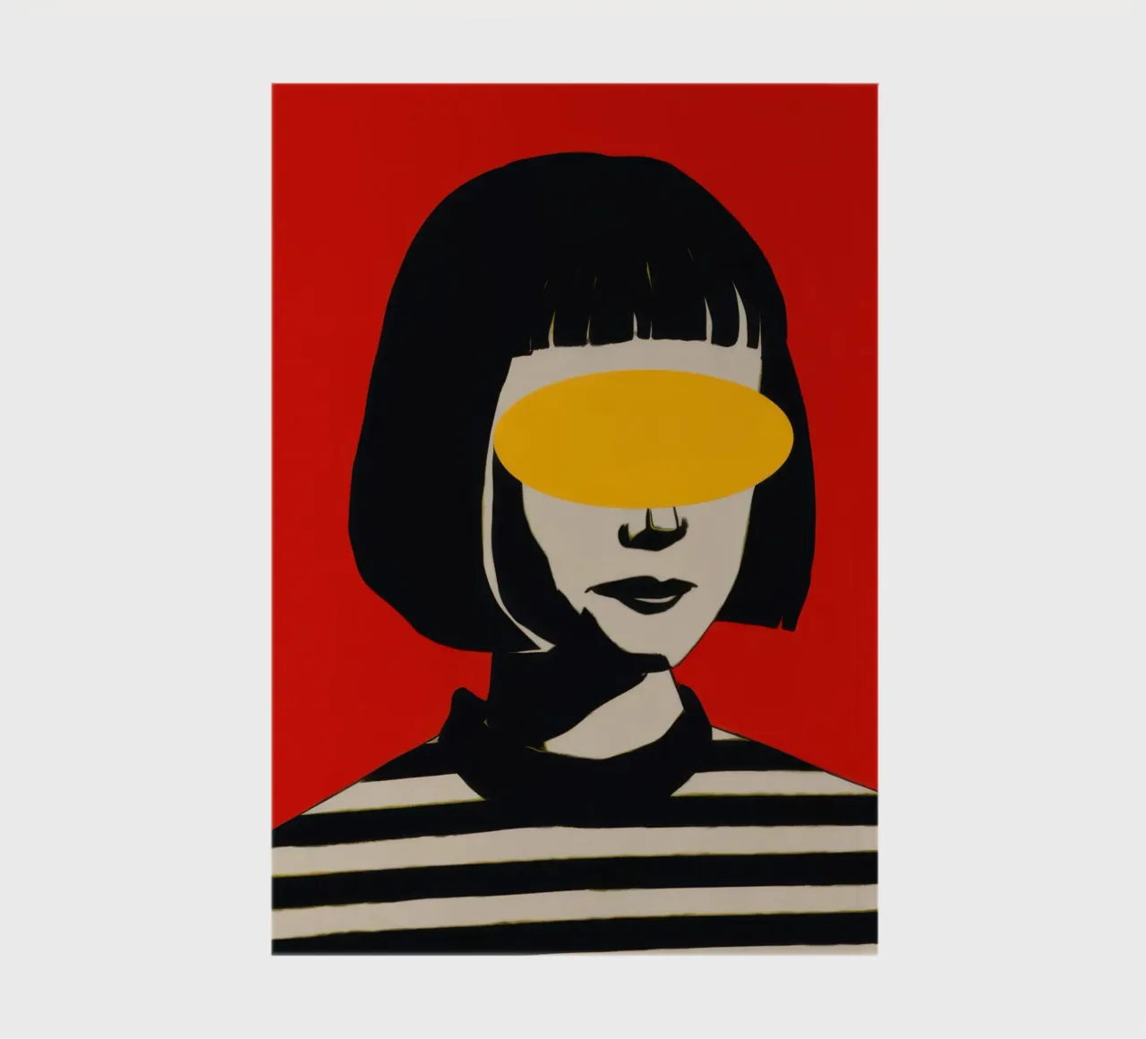 Redacted Gaze Portrait notebook by Luna Aura