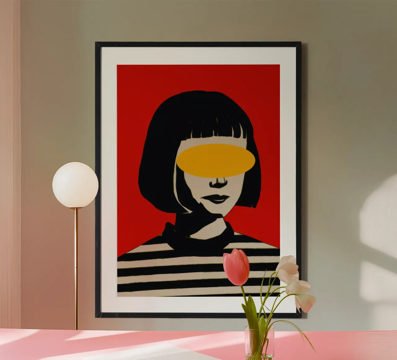 Ritratto dello sguardo redatto poster da Luna Aura