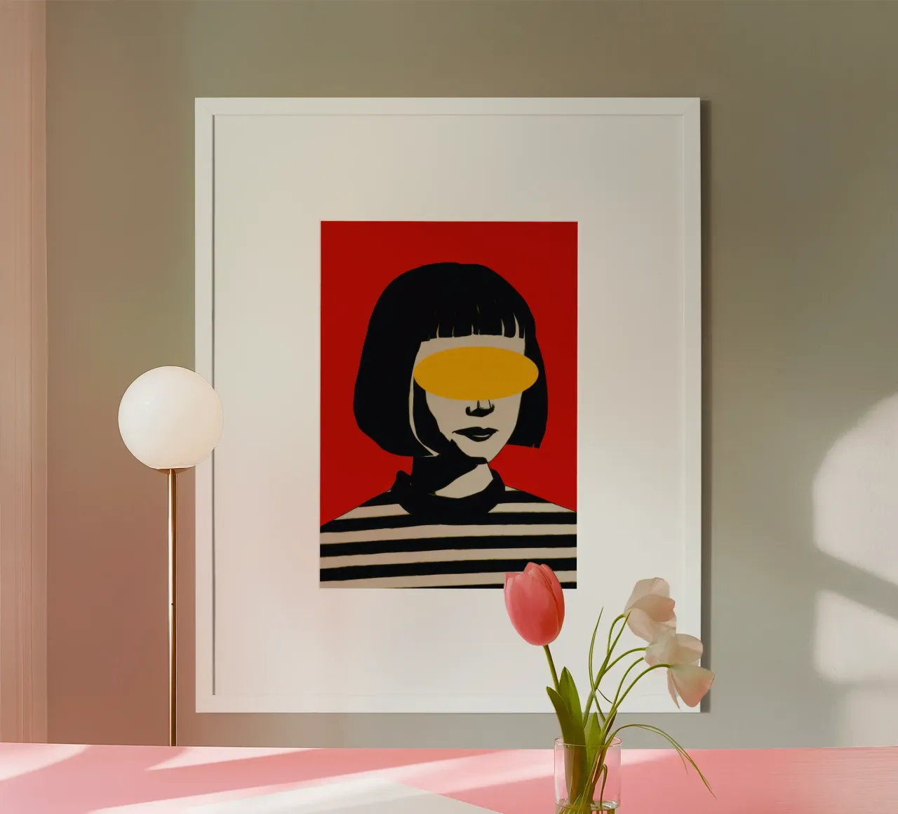 Ritratto dello sguardo redatto poster da Luna Aura