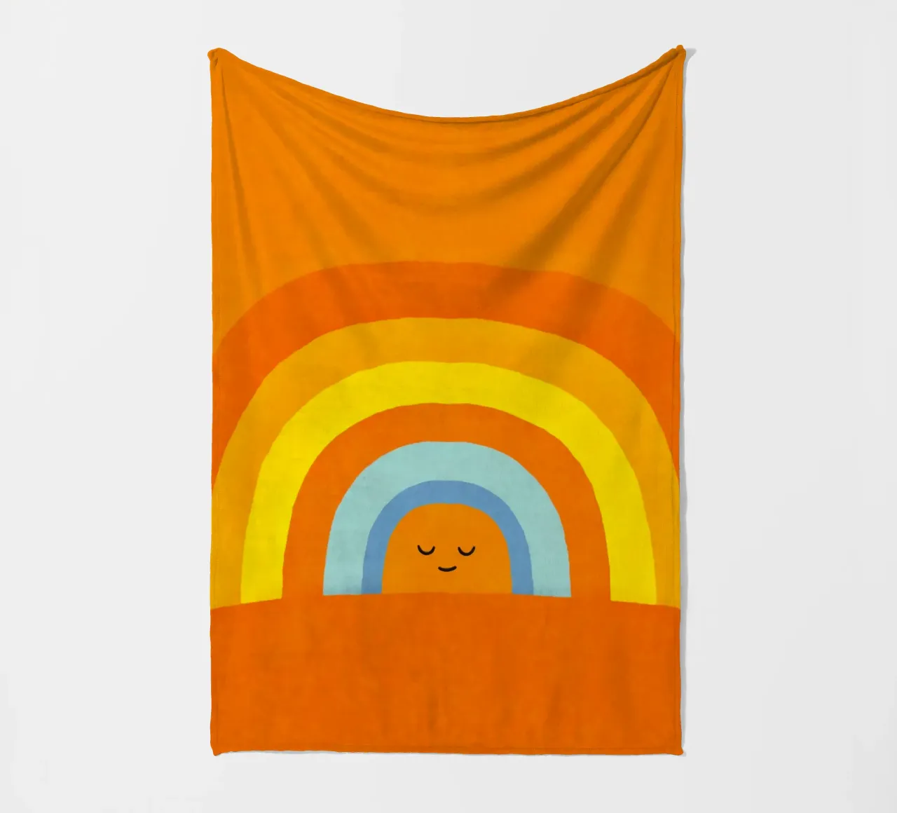 Happy Smile Retro Rainbow Vibes coperta in pile da Andrea Haase Modern Home
