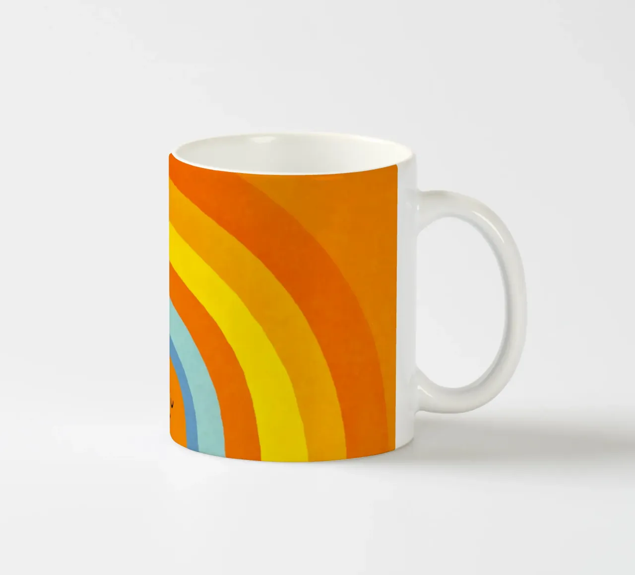 Happy Smile Retro Rainbow Vibes tazza in ceramica da Andrea Haase Modern Home