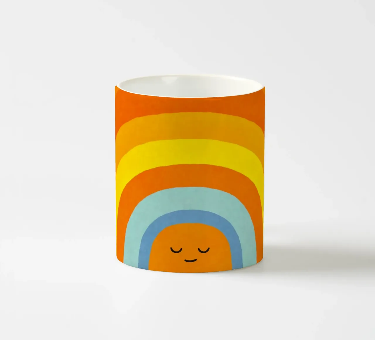 Happy Smile Retro Rainbow Vibes tazza in ceramica da Andrea Haase Modern Home
