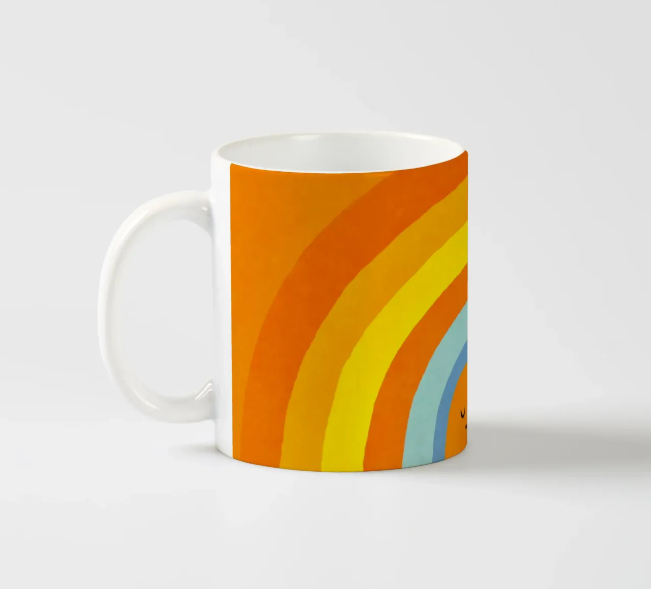 Happy Smile Retro Rainbow Vibes tazza in ceramica da Andrea Haase Modern Home
