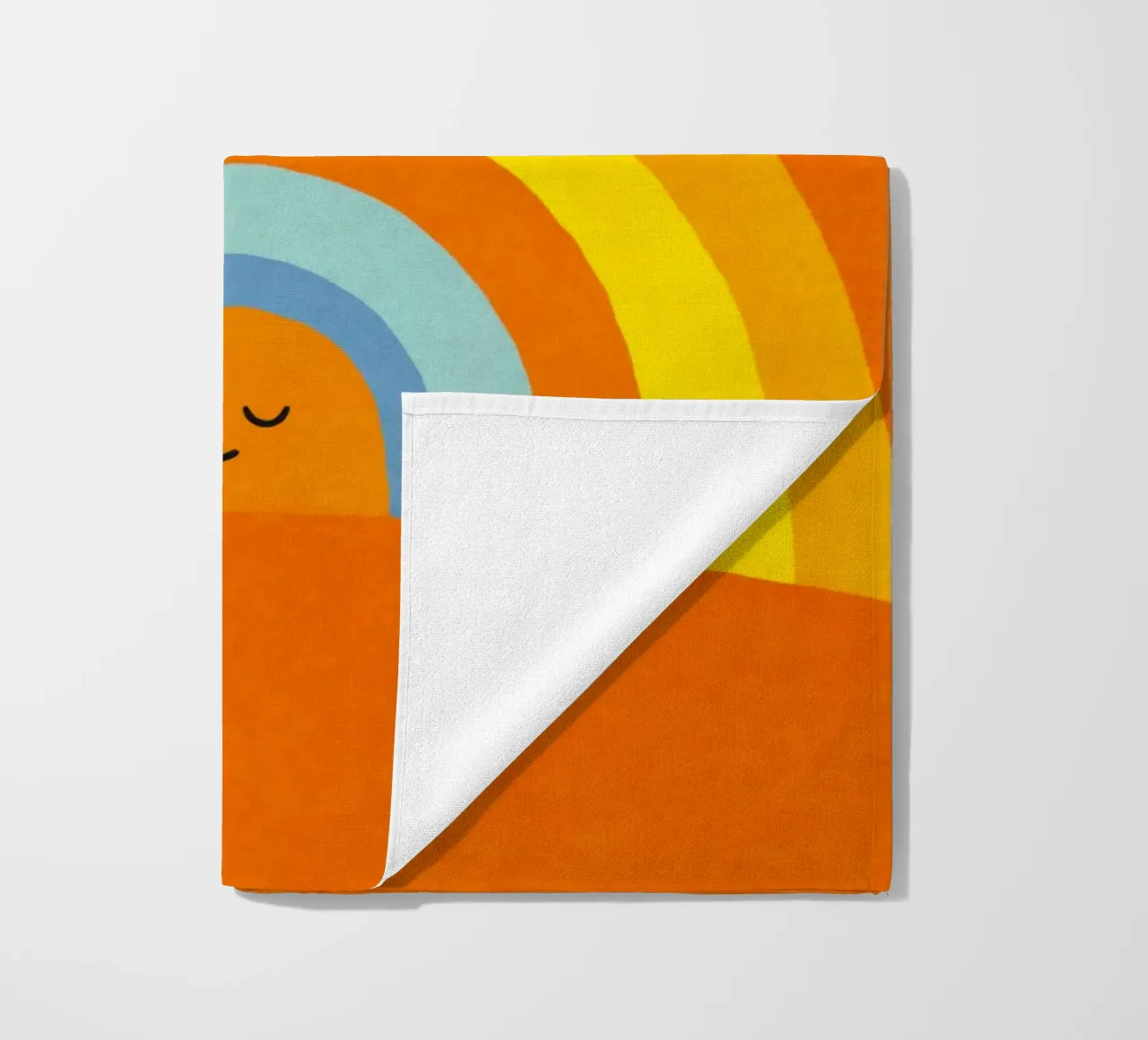 Happy Smile Retro Rainbow Vibes telo mare da Andrea Haase Modern Home
