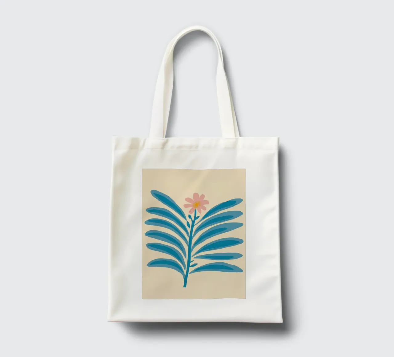 Elegant Azure Branch borsa in juta da Luna Aura